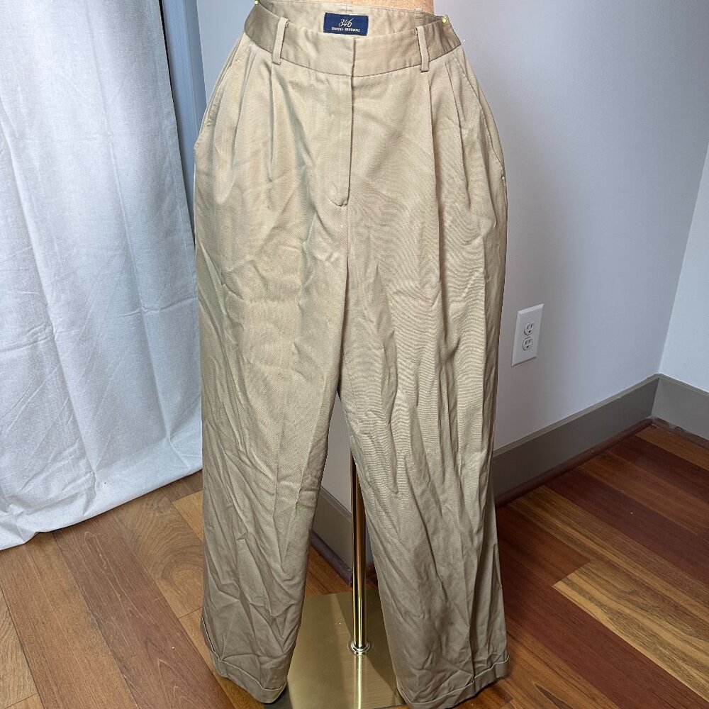 Charter Club Women's Tan and Cream Trousers